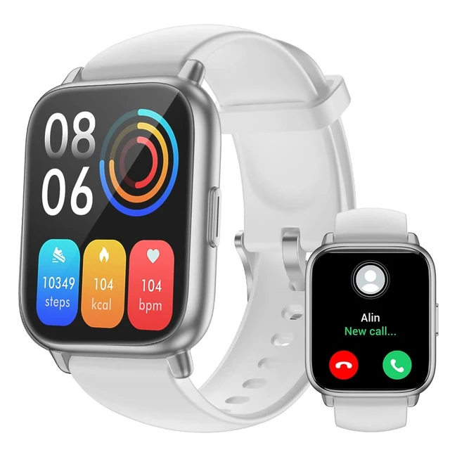 Ruimen Smart Watch HD Touch Screen Fitness Watch with SpO2 Monitor Heart Rate Sl