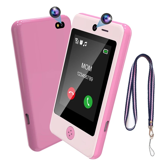 Telefono Portatile per Bambino Smartphone per Bambini Giocattoli Educativi 02 P1 Pink