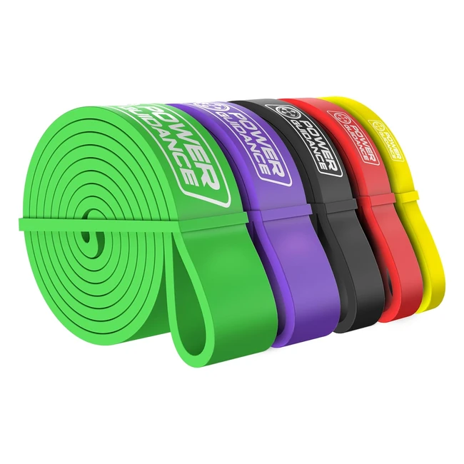 Bandas de Resistencia Power Guidance 5 Gomas Elásticas Musculación Ref.1234 | Bolsa de Almacenamiento