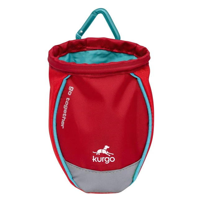Kurgo Go Stuff It Treat Bag Handsfree Training Dog Pouch Red