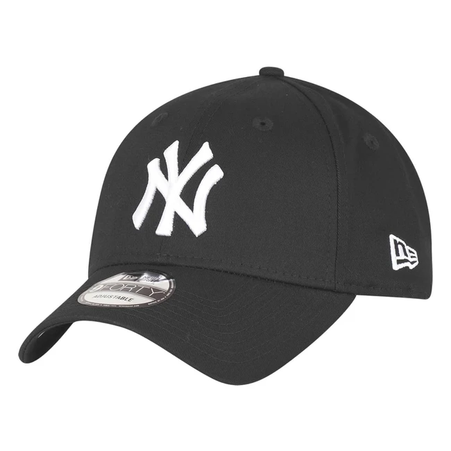 New Era New York Yankees 9Forty Cap BlackWhite - Adjustable One Size - MLB B