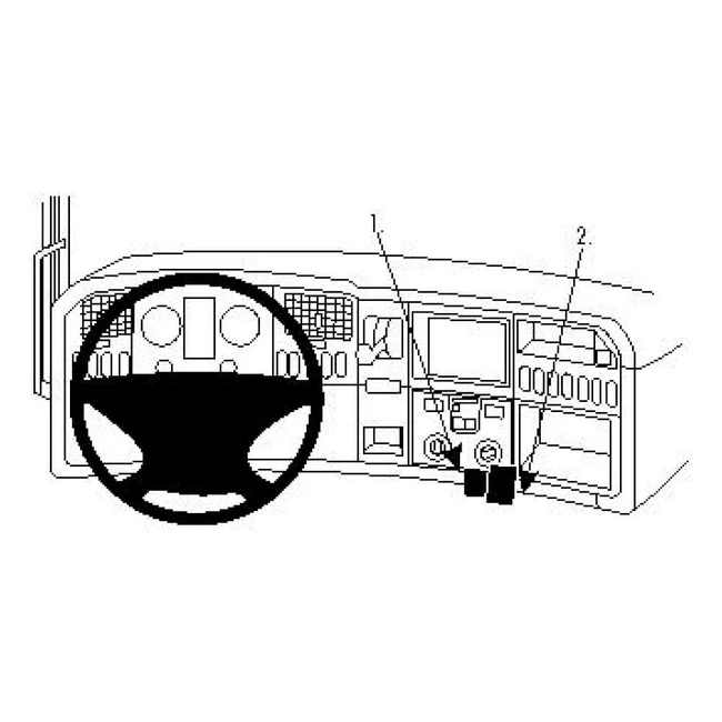 Brodit ProClip Fahrzeughalter 854480 - Made in Sweden - Winkelbefestigung - Schw