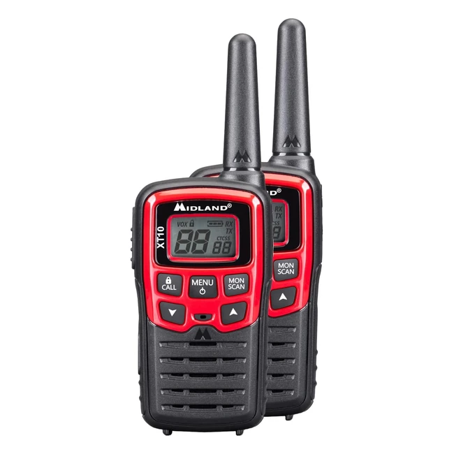Midland PMR Portable Radio XT10 Set - C1176 - Seguridad 38 CTCSS