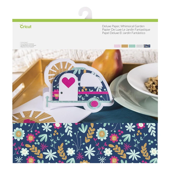 Cricut Deluxe Paper Whimsical Garden - 10 Sheets 5 Patterns 12x12