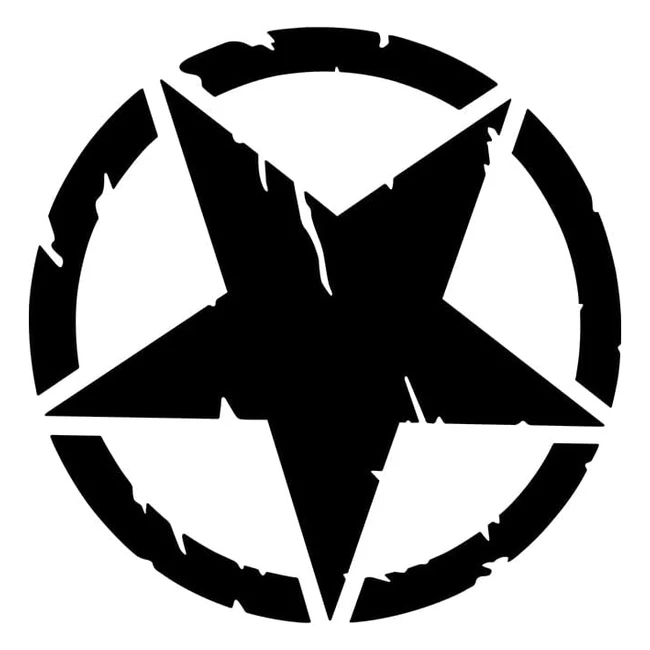 Adesivi Stella Army per Jeep Renegade - 4R Quattroerreit 17090 - Diametro 20 cm 