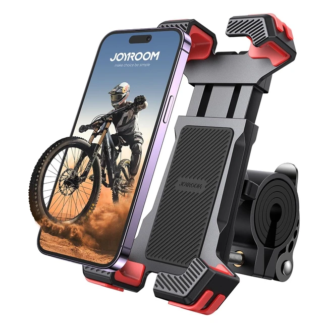 Joyroom Support Téléphone Vélo 360 Rotation Antivibrations Moto Verrou Sécurité iPhone Samsung Xiaomi Google Huawei OnePlus