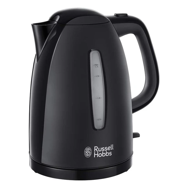 Russell Hobbs Textures Electric 17L Cordless Kettle 3KW Black Premium Plastic Ma