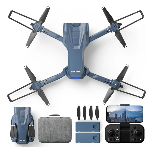 Drone F406 avec caméra HD 1080P FPV pour adultes - 135 RC quadricoptère pliable