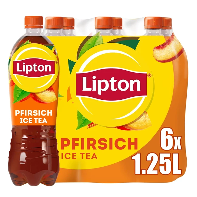 Lipton Ice Tea Peach Erfrischungsgetränk 6 x 125 l - Sommergenuss mit Pfirsicharoma