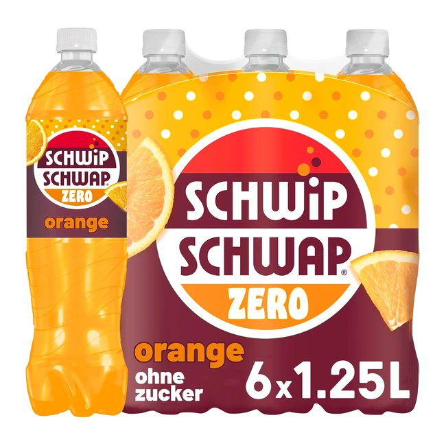 Schwip Schwap Zero Orange Soft Drink  100 Recycled Material  6 x 125 L