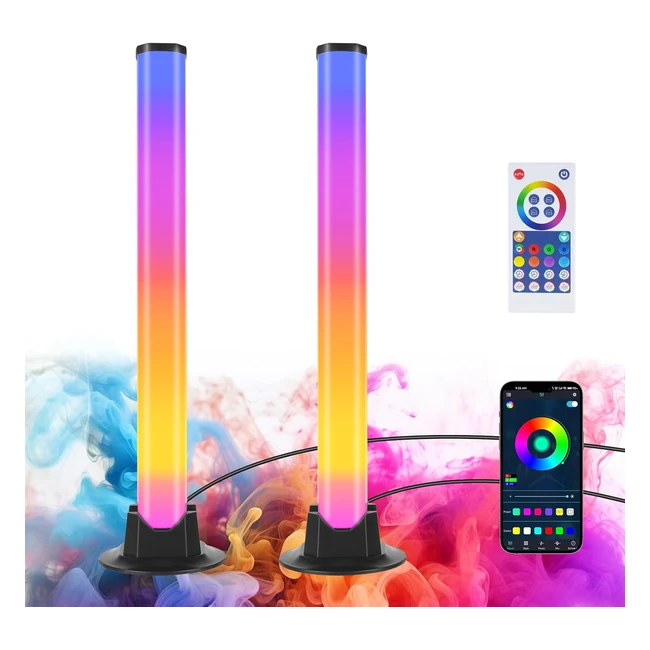 Uraqt 360 Smart LED Lampe 32cm RGB Gradation Musique 16M Couleurs8 Modes Scne213 Effets Smart Flow Light Bar