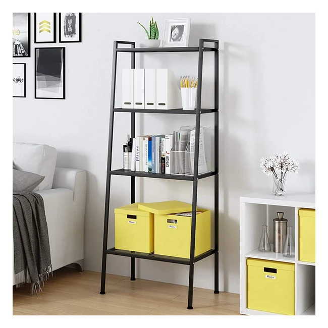 Estantería de 4 niveles metal negro 60 x 355 x 147 cm - Sogeshome SHLXHTJ60B