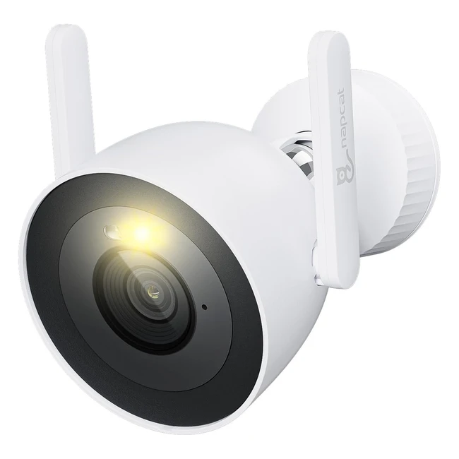 Telecamera WiFi Esterno 4MP con Spotlight - Visione Notturna a Colori - IP66 - A