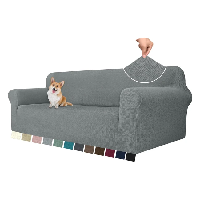 Ystellaa Housse Canap 4 Places Extensible - Lavable Antidrapante Protectio