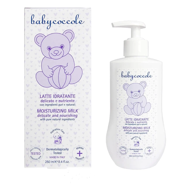 Babycoccole Latte Idratante Corpo e Viso per Neonati e Bambini - Ingredienti Nat