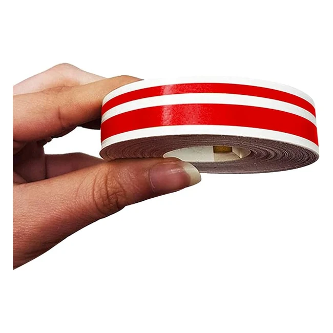 Tiras Adhesivas Franjas Rojas 4R Quattroerreit 10509 - 11mm x 10m