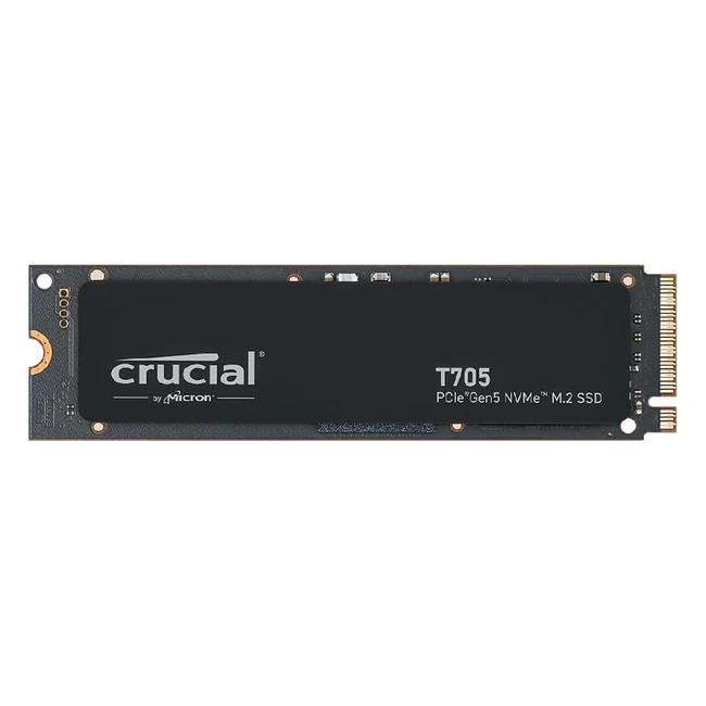 Crucial T705 2TB SSD PCIe Gen5 NVMe M.2 Internal Gaming SSD CT2000T705SSD3