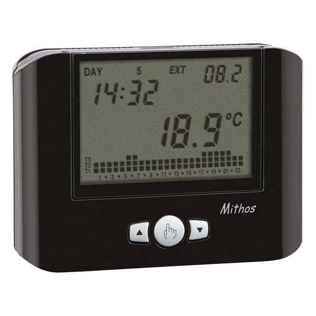 Cronotermostato Vemer VE312500 Mithos - Programmazione Settimanale - Nero