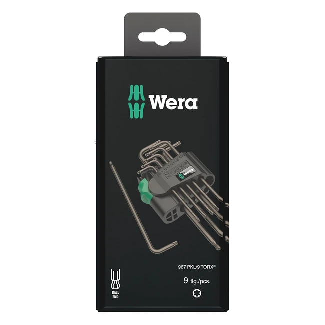 Juego de Llaves Acodadas Wera Torx 1 Blacklaser - Ref. 050735980019679
