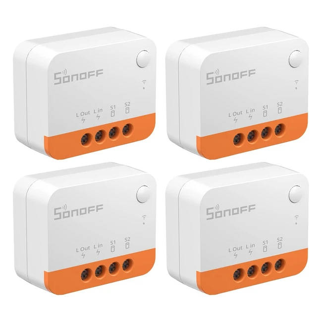 ZBMINIL2 Zigbee Smart Light Switch 2 Way - No Neutral Wire Required - Alexa Google Home - 4 Pack