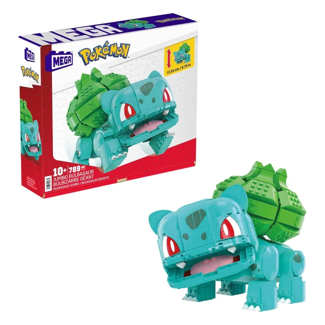 Mega Pokemon Bulbasaur Gigante Action Figure 355 Pezzi 18 cm - Idea Regalo Bambini 7 Anni HNT96