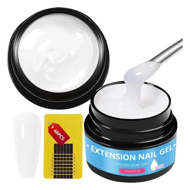 Gel Ricostruzione Unghie 15ml Builder Nails Gel 2 Pezzi Refill Allungamento 48 C