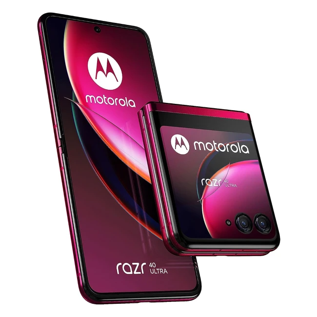 Motorola Razr 40 Ultra 8256GB Snapdragon 8 Gen 1 Diseño Plegable Cámara Flex View Batería 3800mAh Carga Rápida Dual SIM Viva Magenta