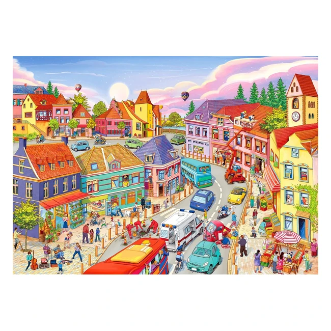 Small Town Life Jigsaw Puzzles 1000 Piece - Simple Lifestyle Adults Gifts #MindfulMoments #StressReliever #FamilyFun