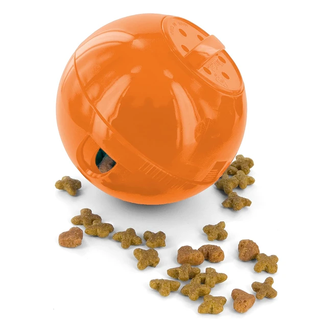 PetSafe SlimCat Futterball Snackball für Katzen - Spielerische Gewichtskontrolle - 150ml Trockenfutter - Orange