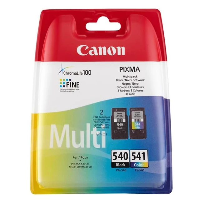 Canon Cartucho Tner PG540 Negro CL541 Color Multipack Standard
