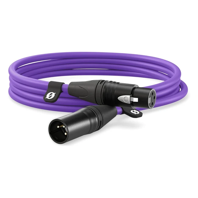 Cble XLR Premium 3m Violet RDE XLR3 - Qualit Professionnelle