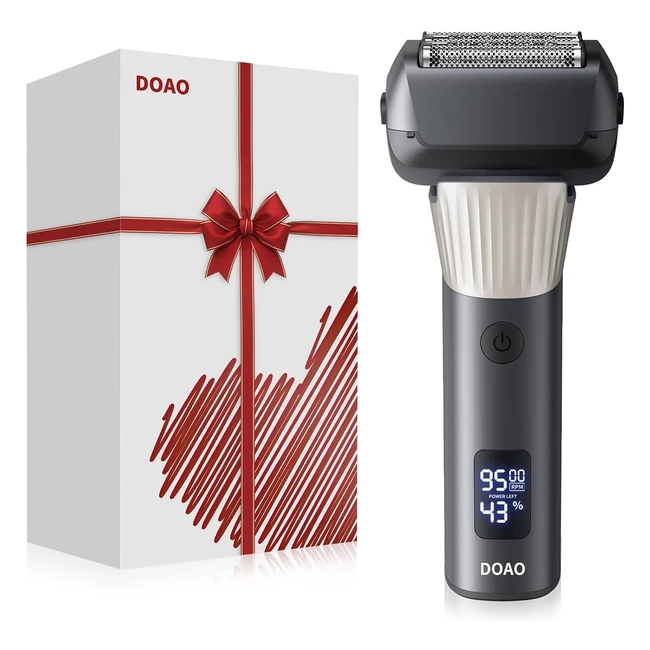DOAO Electric Shaver for Men 2024 Upgraded Razor Cordless Waterproof Foil Shaver