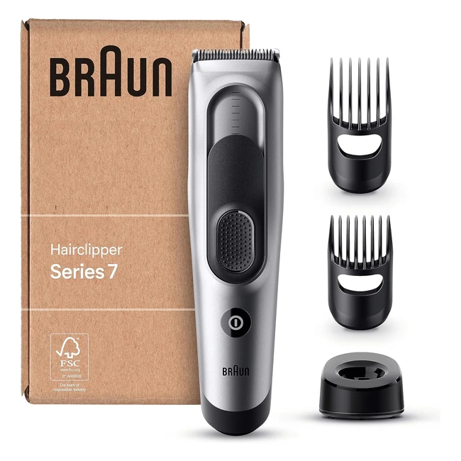 Braun Series 7 HC7390 Hair Clipper for Men | UltraSharp Blades, 17 Lengths, Memory SafetyLock