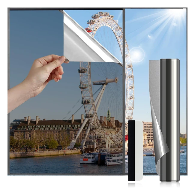 Antrect Window Film Privacy Film 70x400cm Anti Glare Reflective Heat Control UV 