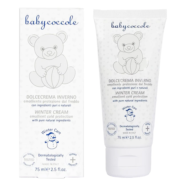 Crema Invernale per Bambini: Babycoccole Dolce - Idrata e Protegge - 75ml