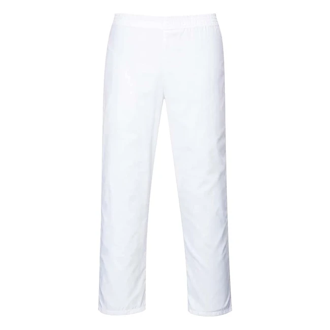 Pantalones de Panadero Portwest Talla M Blanco 2208WHRM - Ligeros y Cómodos