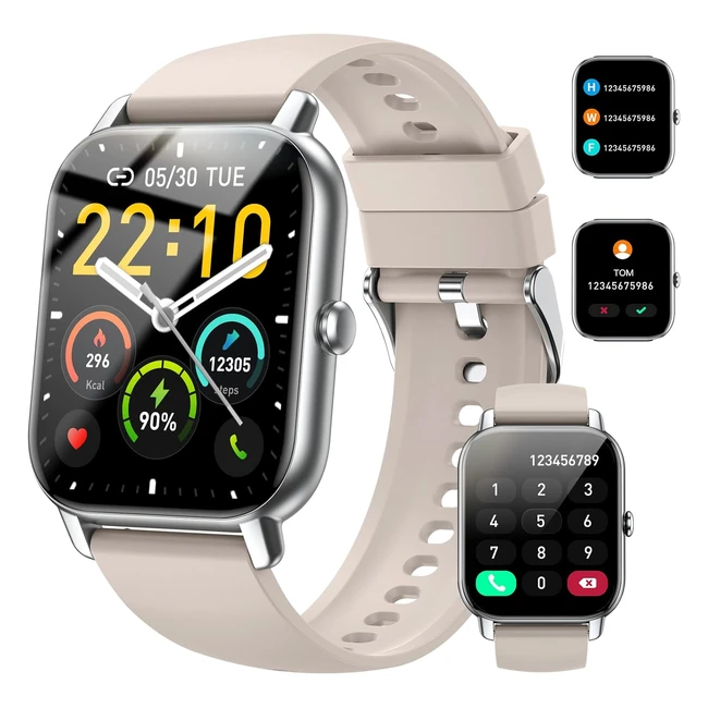 Smart Watch AnswerMake Calls 185 Fitness Watch Spo2Heart RateSleep Monitor 112 S