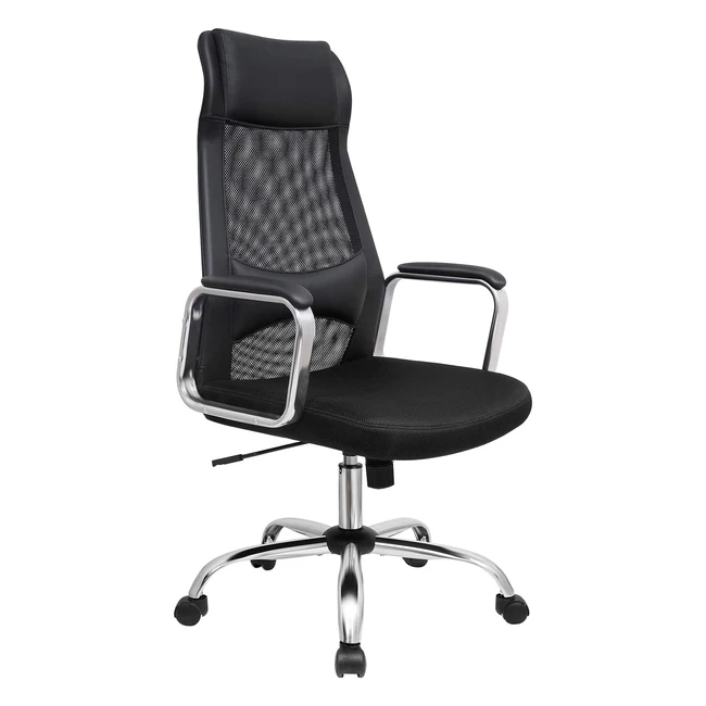 Fauteuil de bureau Songmics ergonomique pivotant rglable respirant charge 120 kg