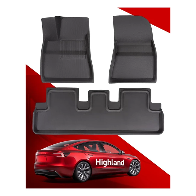 Tapis de sol Tesla Model 3 Highland 2024 - Protection et esthétique