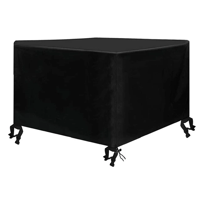 Osarke Waterproof Garden Furniture Cover 420D Oxford Black 123x123x74cm
