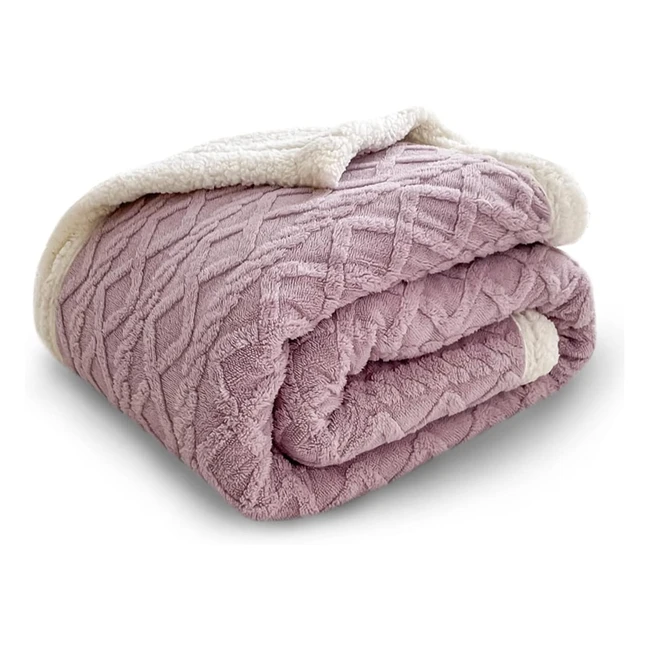 Manta Reversible Sherpa Tianshu 100x150cm - Suave y Clida - Microfibra Esponjo