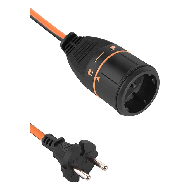 Cable Alargador Elctrico para Jardn 20m 2x15 Electraline 01364