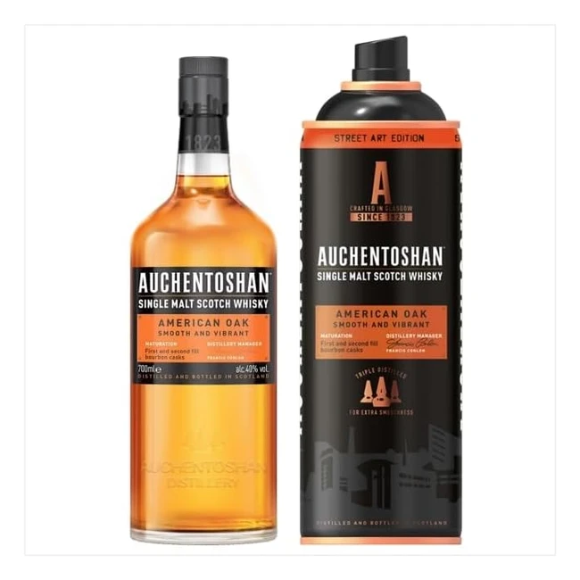 Auchentoshan American Oak Urban Spray Can Street Art Edition Single Malt Scotch Whisky 40 Vol 700ml Einzelflasche