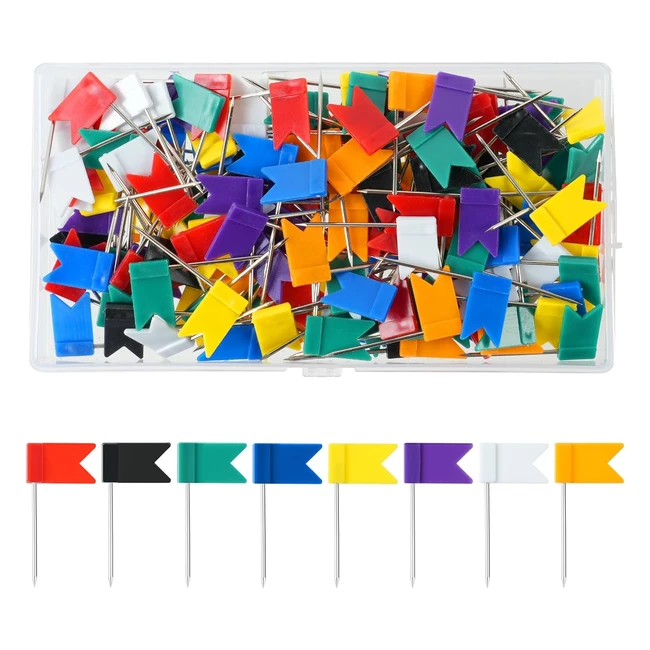 offcup flag map push pins 170pcs colorful with plastic tacks