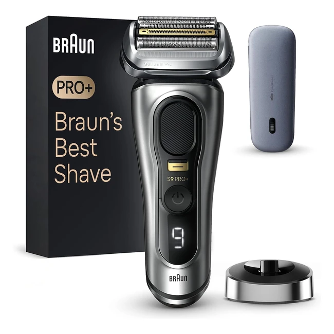 Braun Series 9 Pro Rasoio Elettrico Barba Rifinitore di Precisione 9527S Argento