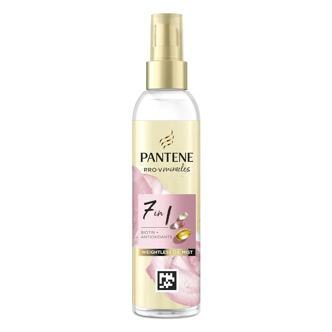 Pantene Hair Oil  Heat Protection Spray 145ml  Tames Frizz  Protects  Biotin