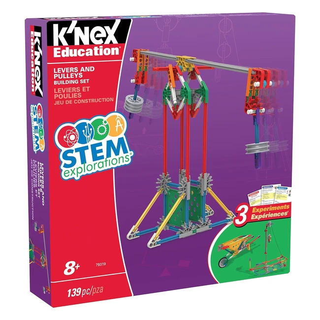 Kit de Construccin KNEX STEM Explorations Poleas y Palancas 139 Piezas