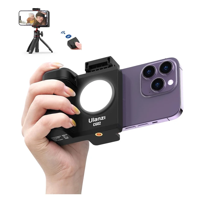 Ulanzi CapGrip CG02 Impugnatura Smartphone Bluetooth Bianco