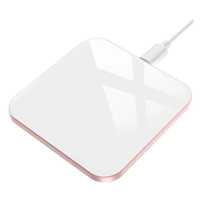 Chargeur sans fil rapide 15W AGPTEK induction Qi 5W10W75W5W - iPhone Samsung Huawei Xiaomi AirPods3Pro