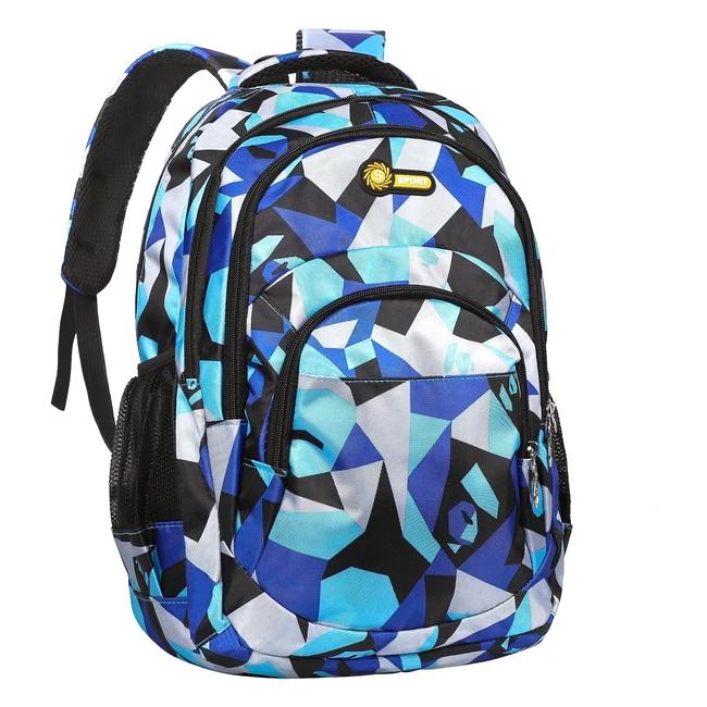 Yordawn Backpack School Bag Rucksack for Girls Boys | Waterproof Backpacks | Large Capacity Kids Back Pack | #BottlePockets #FrontPocket | Lightweight School Bags